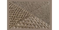 Tapis 150x80cm, design C603A coloris naturel - Confort et élégance pour votre intérieur