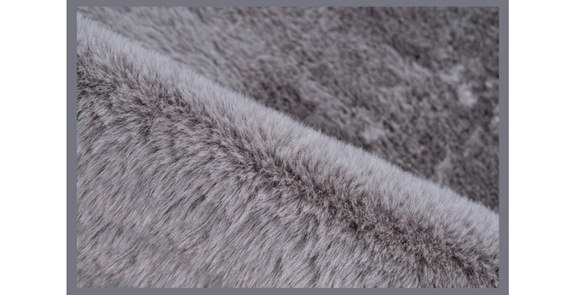 Tapis 90x60cm, design C005Y coloris gris - Confort et élégance pour votre intérieur