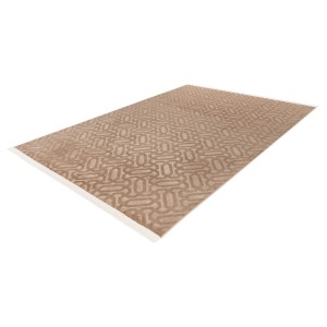 Tapis 280x200cm, design D012A coloris taupe - Confort et élégance pour votre intérieur