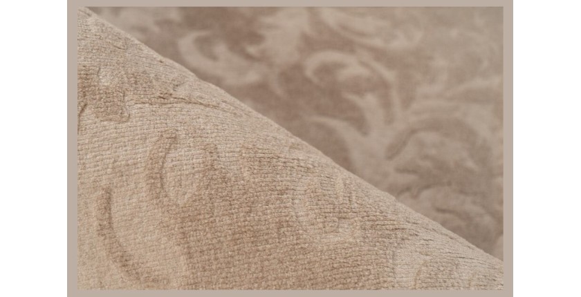 Tapis 220x160cm, design D112A coloris taupe - Confort et élégance pour votre intérieur