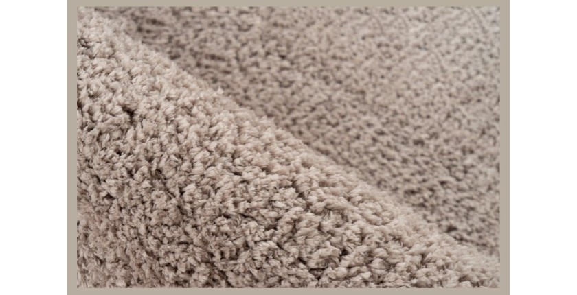 Tapis 150x80cm, design D005M coloris beige - Confort et élégance pour votre intérieur