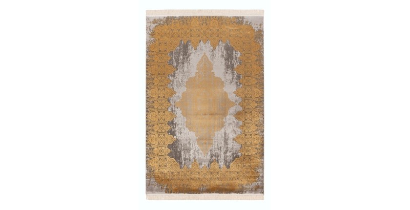 Tapis 290x200cm, design E109E coloris doré - Confort et élégance pour votre intérieur