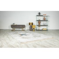 Tapis 230x160cm, design E109E coloris argent - Confort et élégance pour votre intérieur