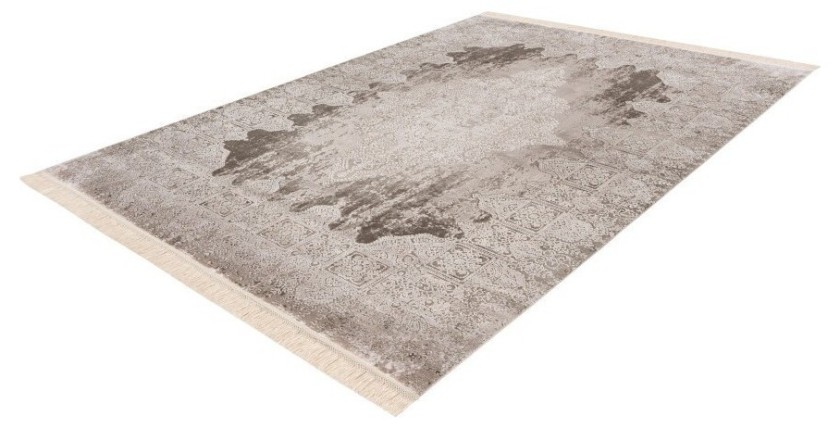 Tapis 230x160cm, design E109E coloris argent - Confort et élégance pour votre intérieur