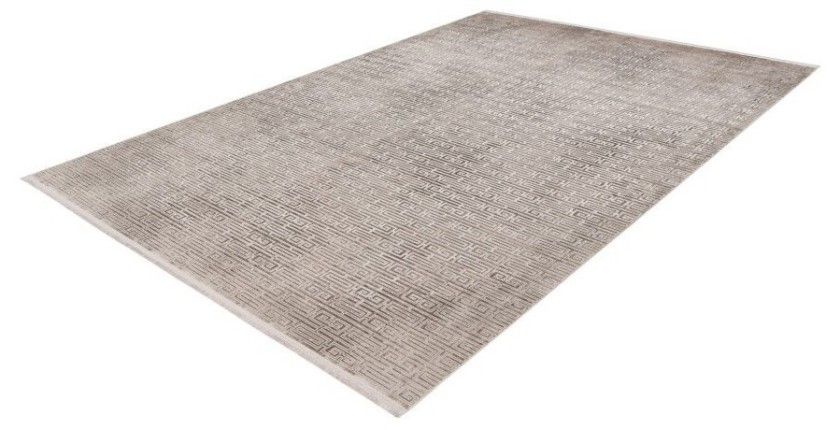 Tapis 150x80cm, design E209E coloris argent - Confort et élégance pour votre intérieur