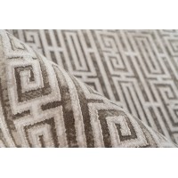 Tapis 170x120cm, design E209E coloris argent - Confort et élégance pour votre intérieur