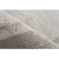 Tapis 150x80cm, design E309E coloris argent - Confort et élégance pour votre intérieur