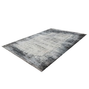 Tapis 150x80cm, design E109E coloris argent - Confort et élégance pour votre intérieur