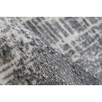 Tapis 150x80cm, design E109E coloris argent - Confort et élégance pour votre intérieur