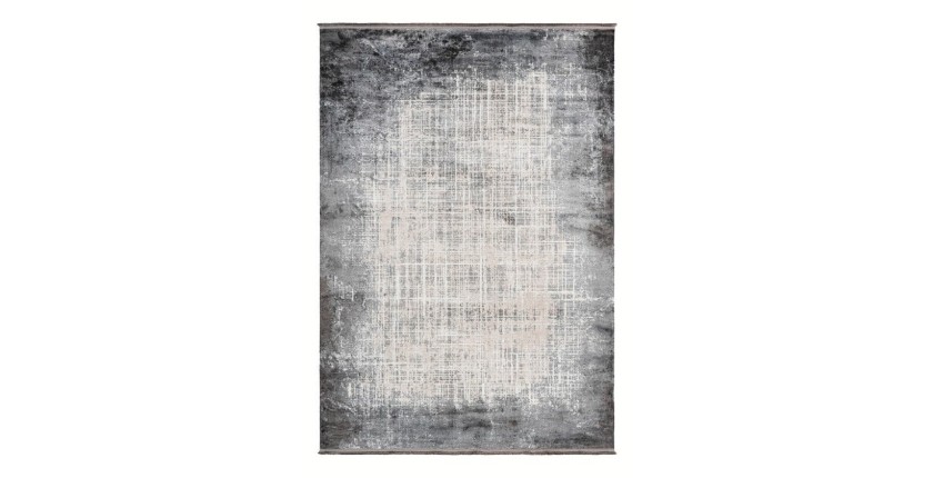 Tapis 150x80cm, design E109E coloris argent - Confort et élégance pour votre intérieur