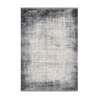 Tapis 150x80cm, design E109E coloris argent - Confort et élégance pour votre intérieur