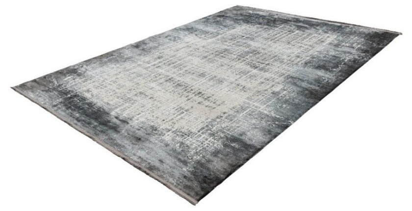 Tapis 170x120cm, design E109E coloris argent - Confort et élégance pour votre intérieur