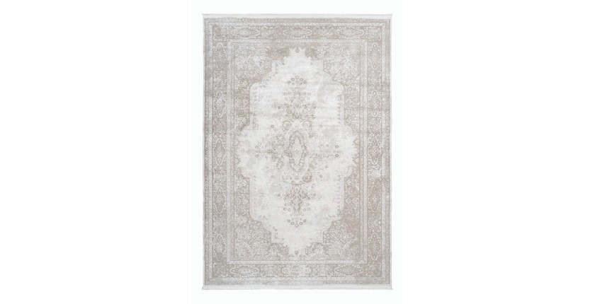 Tapis 170x120cm, design E209E coloris crème - Confort et élégance pour votre intérieur