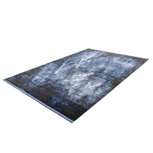 Tapis 170x120cm, design E409E coloris bleu - Confort et élégance pour votre intérieur