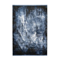 Tapis 170x120cm, design E409E coloris bleu - Confort et élégance pour votre intérieur