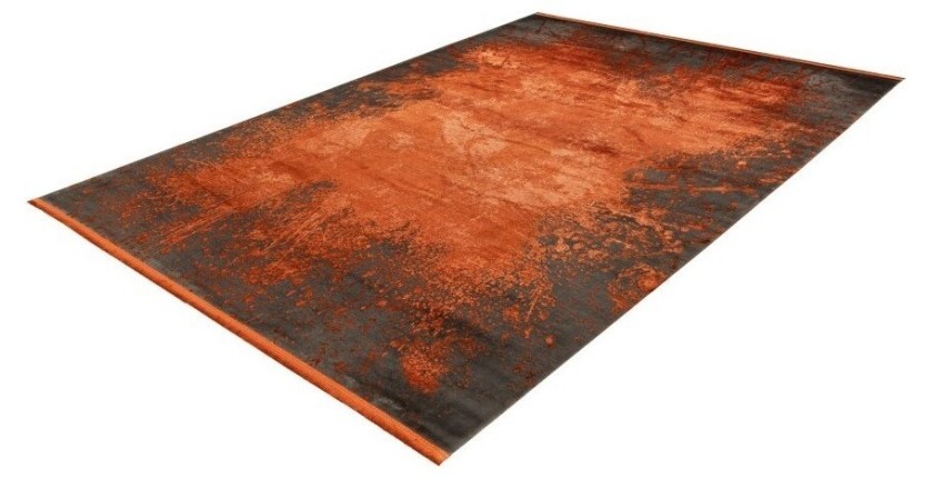 Tapis 150x80cm, design E509E coloris terracotta - Confort et élégance pour votre intérieur