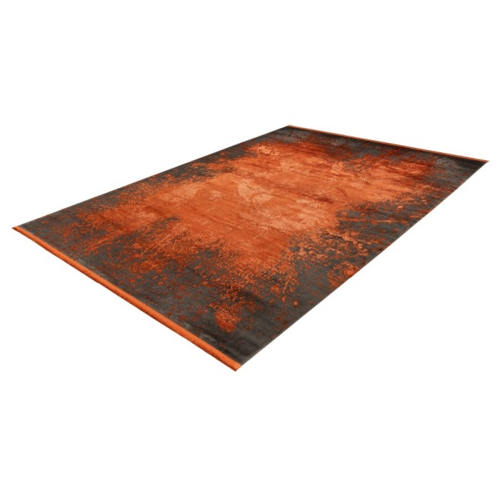 Tapis 230x160cm, design E509E coloris terracotta - Confort et élégance pour votre intérieur