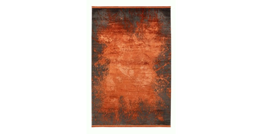 Tapis 330x240cm, design E509E coloris terracotta - Confort et élégance pour votre intérieur