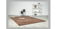 Tapis 110x60cm, design E005N coloris brun - Confort et élégance pour votre intérieur