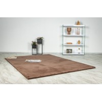 Tapis 150x80cm, design E005N coloris brun - Confort et élégance pour votre intérieur