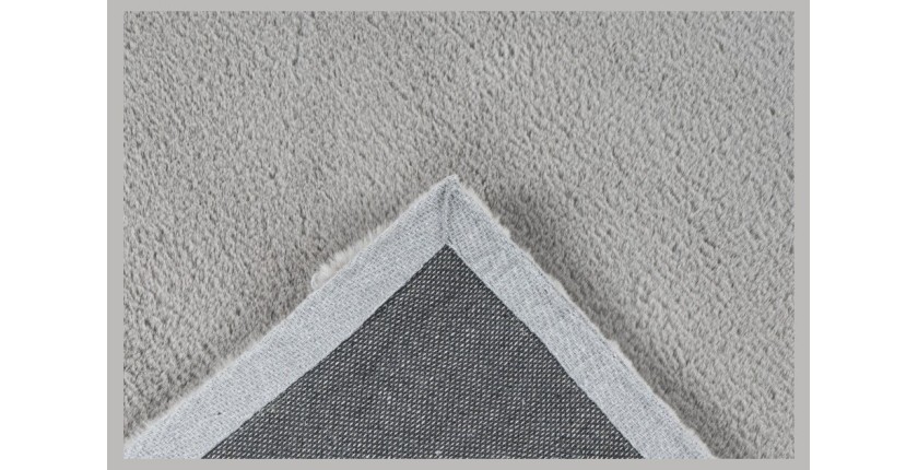 Tapis 150x80cm, design E005N coloris argent - Confort et élégance pour votre intérieur