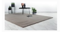 Tapis 110x60cm, design E005N coloris taupe - Confort et élégance pour votre intérieur