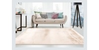 Tapis 150x80cm, design E009Y coloris ivoire - Confort et élégance pour votre intérieur