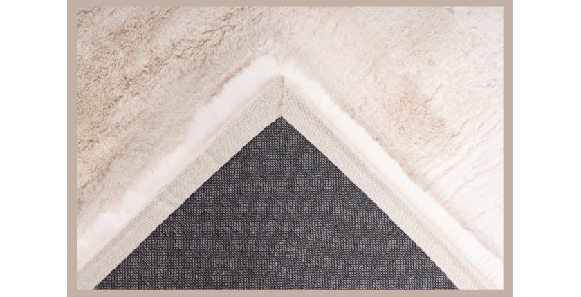 Tapis 290x200cm, design E009Y coloris ivoire - Confort et élégance pour votre intérieur