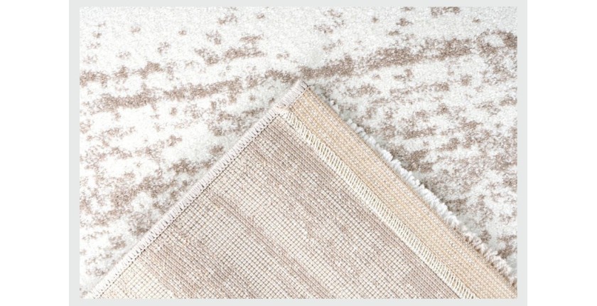 Tapis 150x80cm, design F005G coloris beige - Confort et élégance pour votre intérieur