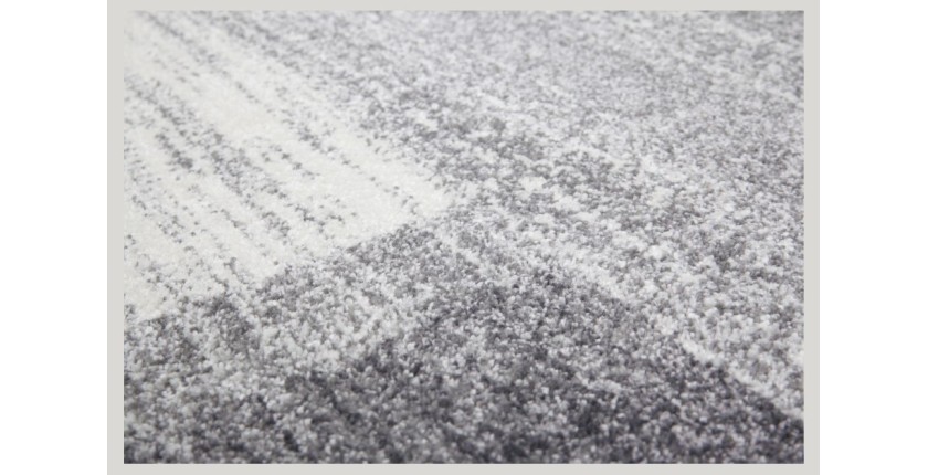 Tapis 150x80cm, design F005G coloris argent - Confort et élégance pour votre intérieur