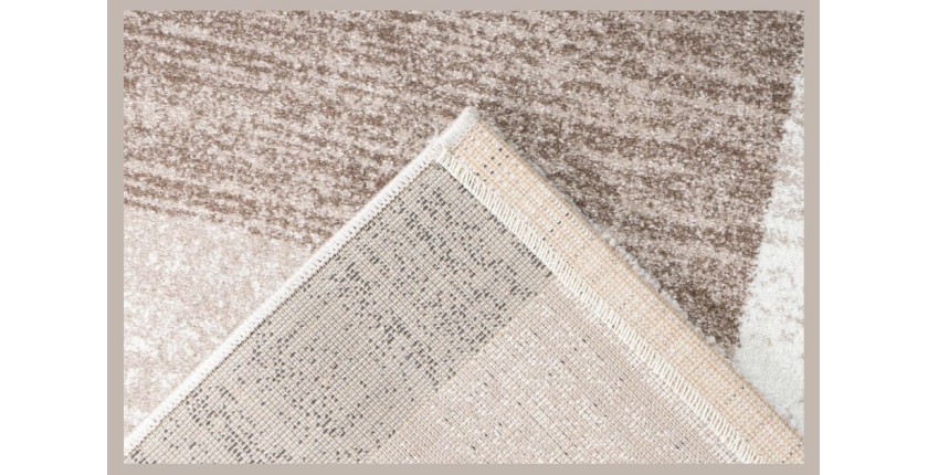 Tapis 150x80cm, design F105G coloris beige - Confort et élégance pour votre intérieur