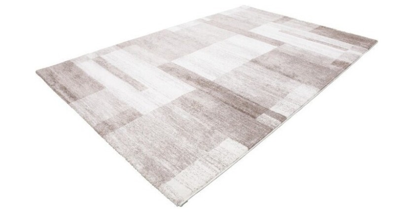 Tapis 230x160cm, design F105G coloris beige - Confort et élégance pour votre intérieur