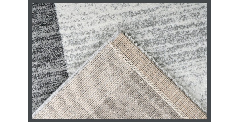 Tapis 150x80cm, design F105G coloris argent - Confort et élégance pour votre intérieur