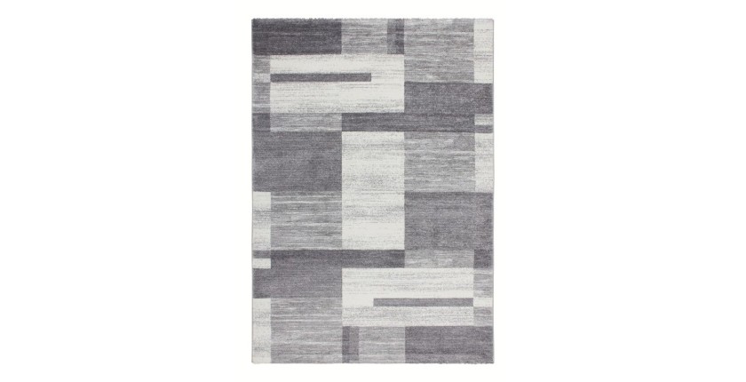 Tapis 150x80cm, design F105G coloris argent - Confort et élégance pour votre intérieur