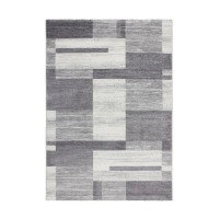 Tapis 150x80cm, design F105G coloris argent - Confort et élégance pour votre intérieur