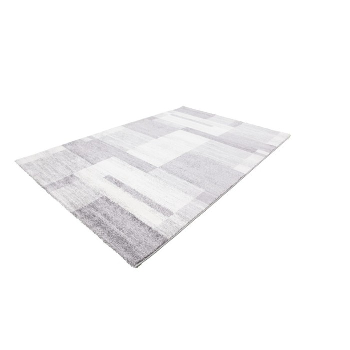 Tapis 170x120cm, design F105G coloris argent - Confort et élégance pour votre intérieur