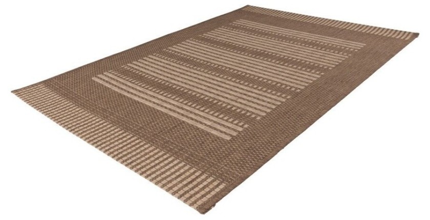 Tapis 170x120cm, design F105A coloris café - Confort et élégance pour votre intérieur