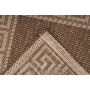 Tapis 110x60cm, design F205A coloris café - Confort et élégance pour votre intérieur