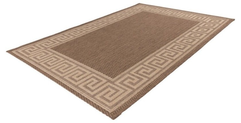 Tapis 150x80cm, design F205A coloris café - Confort et élégance pour votre intérieur