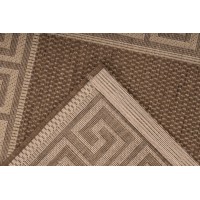 Tapis 170x120cm, design F205A coloris café - Confort et élégance pour votre intérieur