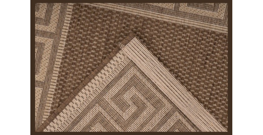 Tapis 230x160cm, design F205A coloris café - Confort et élégance pour votre intérieur