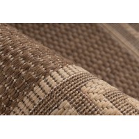 Tapis 290x200cm, design F205A coloris café - Confort et élégance pour votre intérieur