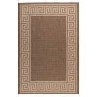 Tapis 290x200cm, design F205A coloris café - Confort et élégance pour votre intérieur