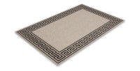 Tapis 110x60cm, design F205A coloris argent - Confort et élégance pour votre intérieur