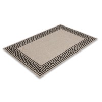 Tapis 170x120cm, design F205A coloris argent - Confort et élégance pour votre intérieur