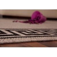 Tapis 170x120cm, design F205A coloris argent - Confort et élégance pour votre intérieur