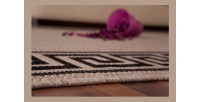 Tapis 230x160cm, design F205A coloris argent - Confort et élégance pour votre intérieur