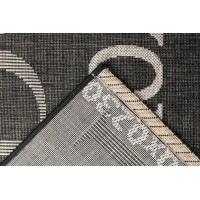 Tapis 170x120cm, design F115A coloris graphite - Confort et élégance pour votre intérieur