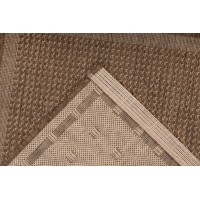 Tapis 110x60cm, design F025A coloris café - Confort et élégance pour votre intérieur