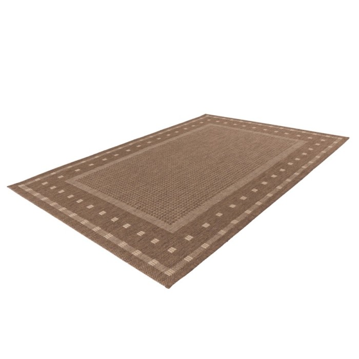 Tapis 290x200cm, design F025A coloris café - Confort et élégance pour votre intérieur